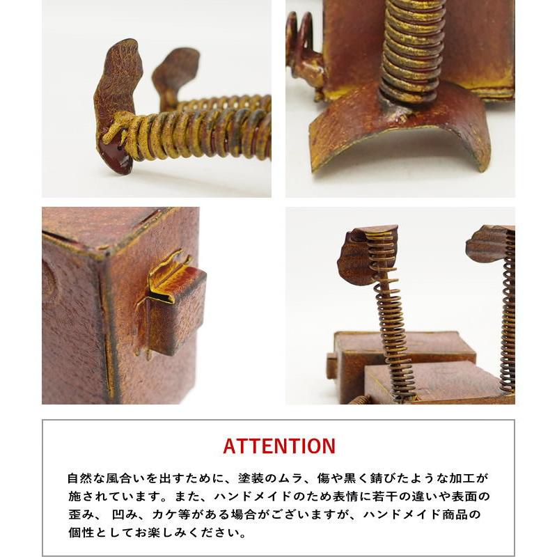 置物 雑貨 おしゃれ ブリキ ガーデン オブジェ 庭 ロボット ミニ