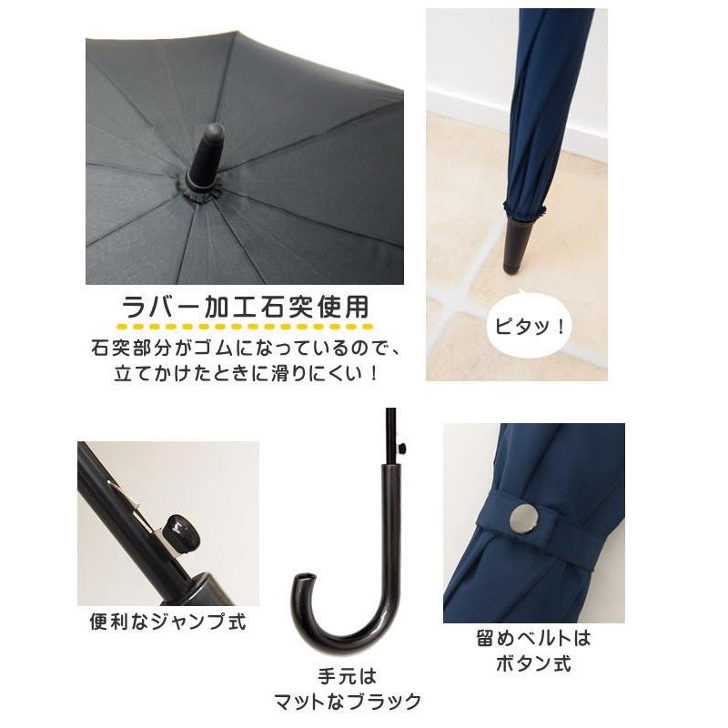 傘 長傘 雨傘 藤田屋 後ろが伸びる傘 濡れない 大きい 大きめ 65cm