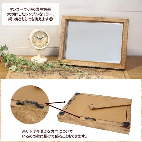 カントリー雑貨ハンドメイド　ウッドミラー鏡　壁掛け ミラー S 鏡 スタンドミラー ウォールミラー 卓上ミラー 卓上鏡 壁掛け
