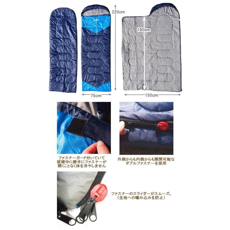 限定特価 3個セット 1.1kg 寝袋 シュラフ 洗える Solid Earth シュラフ
