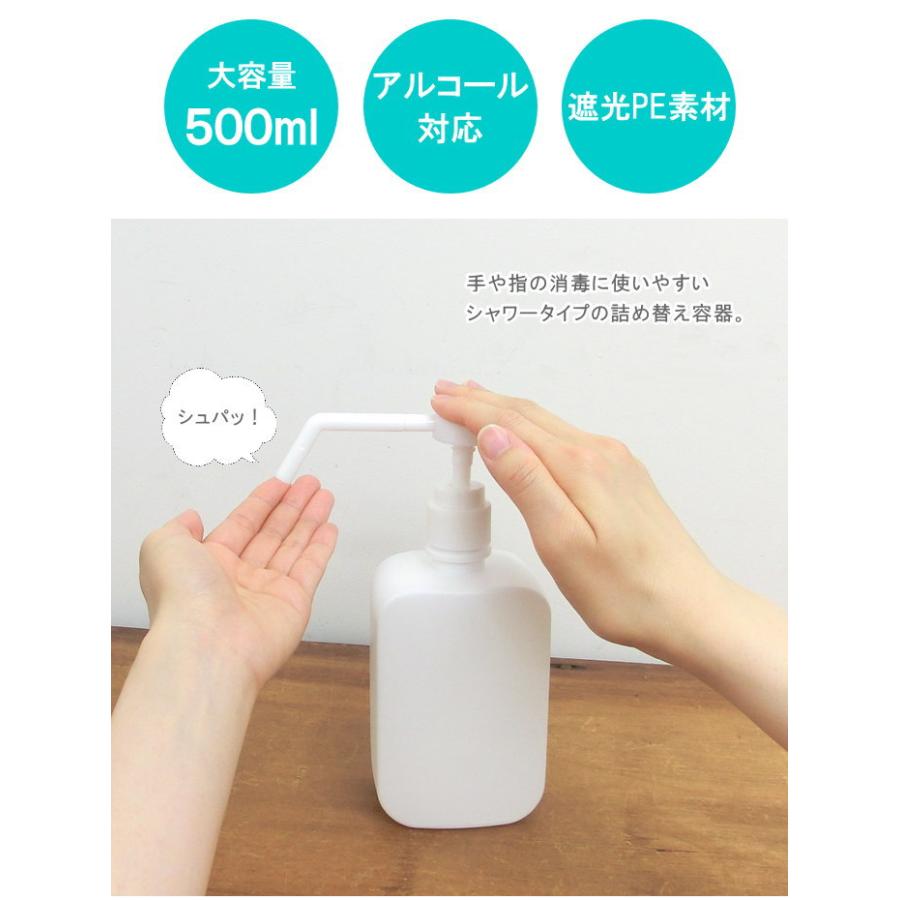 3個セット スプレーボトル 詰め替え容器 500ml アルコール対応 