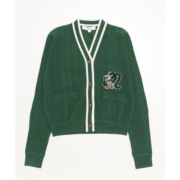 カーディガンマルボンゴルフ MALBON GOLF TIGER CARDIGAN タイガーパッチカーディガン 