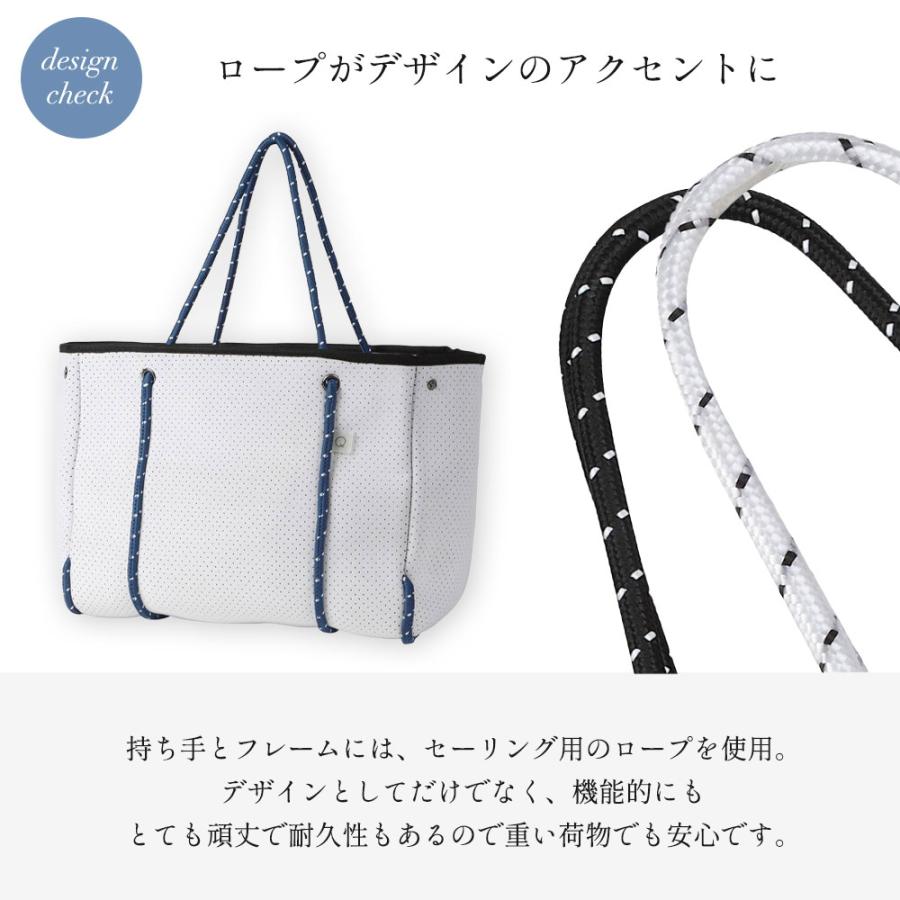 ドラマで使用 マザーズバッグ ネオプレン トート バッグ レディース 夏 a4 おしゃれ 大容量 大きめ 軽量 洗える プレゼント バック 海  qbag paris zip Mの画像