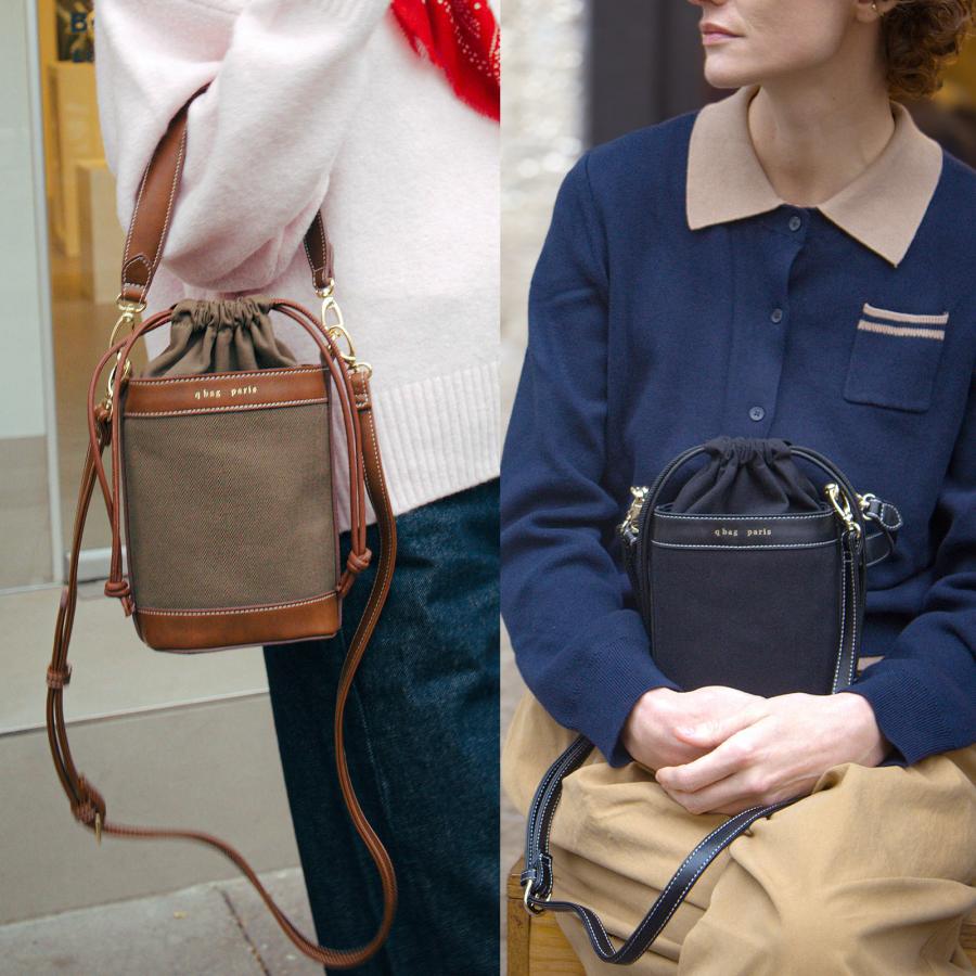 q bag paris ショルダーバッグ バケツバッグ ハンドバッグ 巾着バッグ