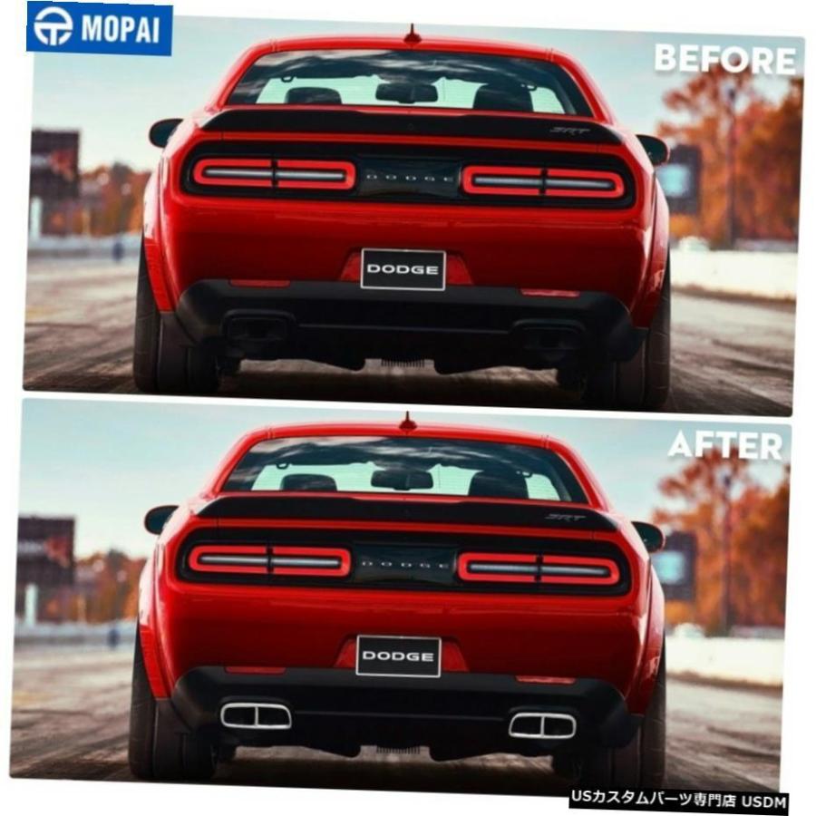 クロームメッキ ダッジチャレンジャー15+用2xテールテールパイプ