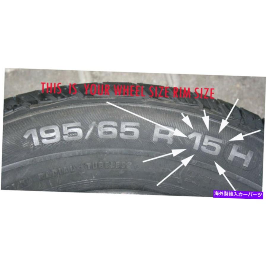 Wheel Covers Set of 4 4のセット - ボルボ240 244 245ホイール15 