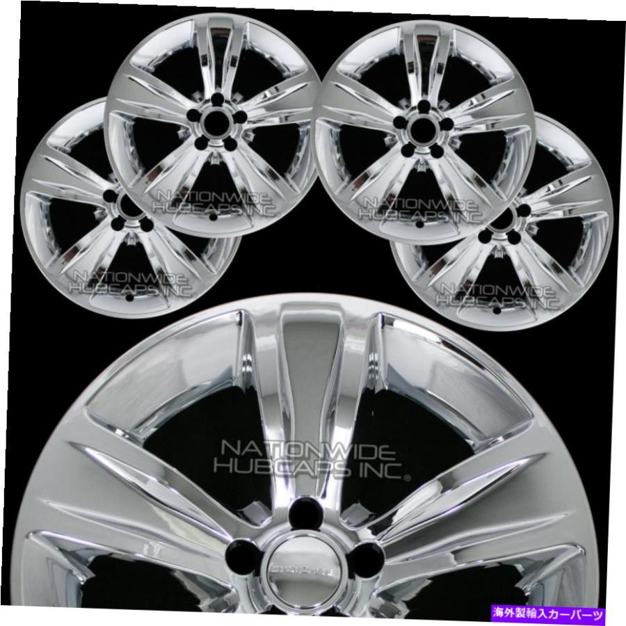 Wheel Covers Set of 4 4つのフィットダッジチャージャー2015年16 17 2018クローム18" ホイールスキンハブ