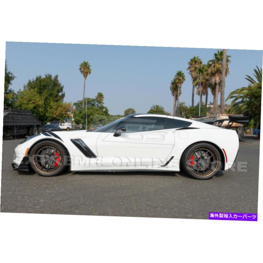 Side Fender Grille 14-19コルベットC7 ZR1スタイルCARBON FLASHサイド