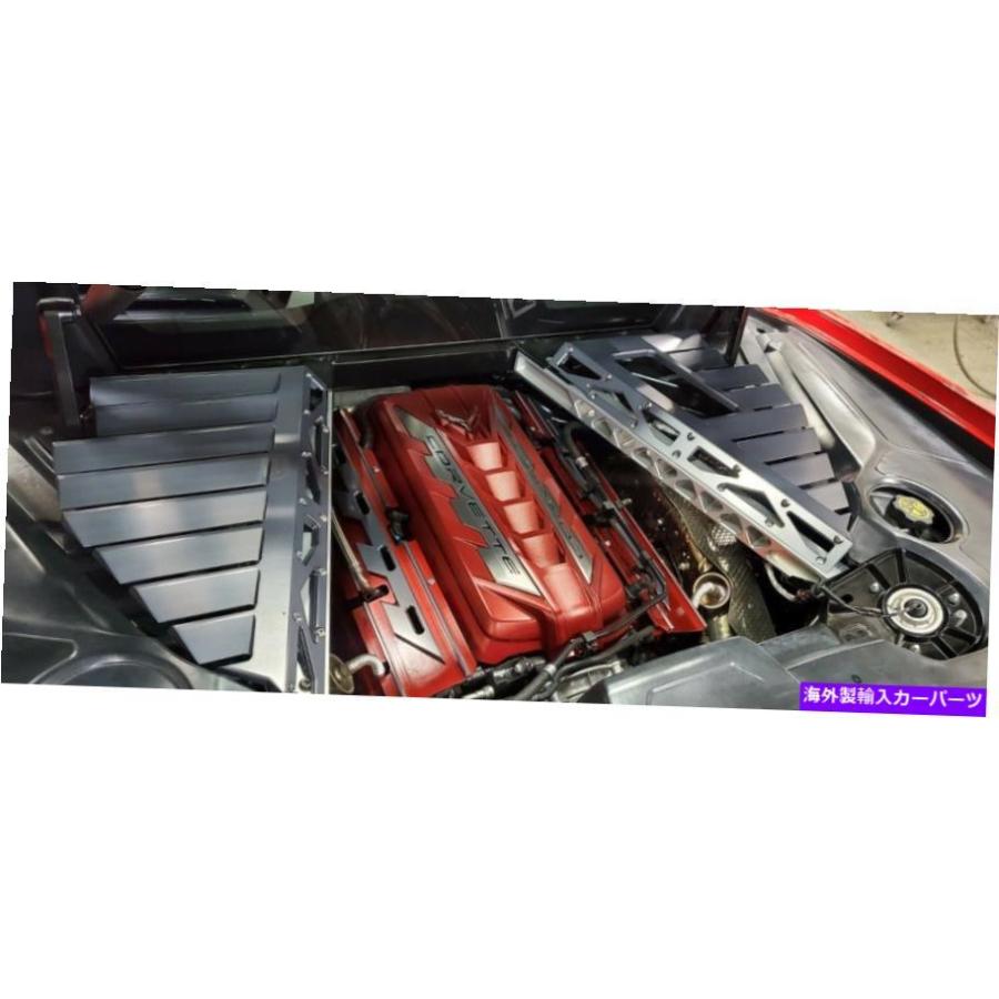 Engine Cover C8コルベット2020エンジンカバーの通気孔ビレットの外観パッケージ C8 Corvette 2020 Engine