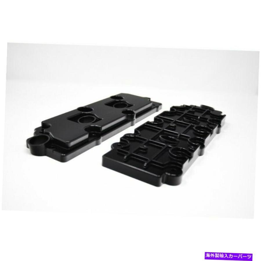 ポルシェ964 未使用 バルブカバー IN側 アルミ製2枚セット 社外品 Porsche 純正 部品 シルバー・クレスト・エンブレム・エアーバルブ