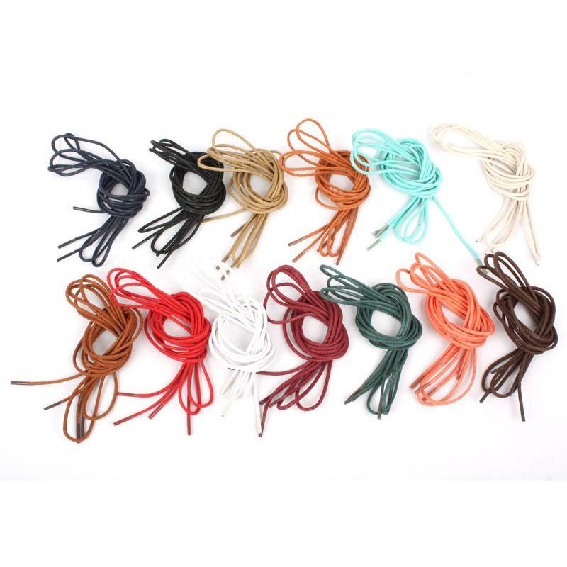 革靴．ブーツに最適 蝋引きシューレース 細いタイプ 0.3×150cm丸紐 靴紐 靴ひも#ダークブラウン | ブランド登録なし | 03