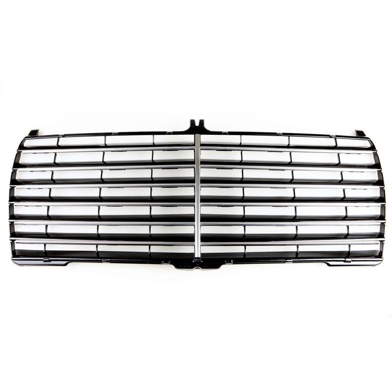 ベンツ用W124 クロームメッキブラックフロントグリル Eクラス 1986-1993年 メルセデス用 Mercedes-Benz用