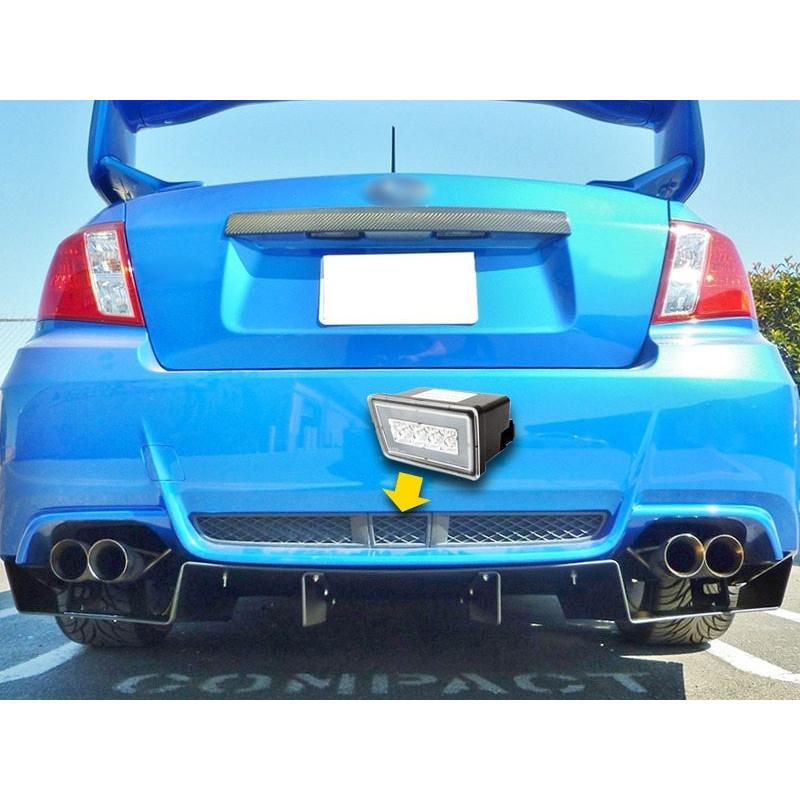 スバル用 Impreza WRX STi 3-in-1 フォグ+ブレーキ+リバース LED リア ライト クリアレンズ_2