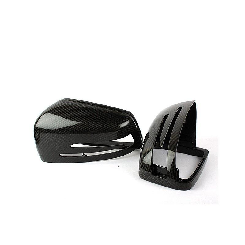 ベンツ用 W204 W176 W212 交換タイプ カーボン ファイバー サイドミラーカバー