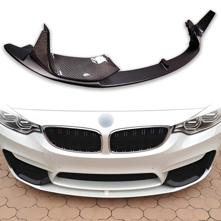 BMW用 M3 F80 M4 F82 F83 2014-2020 カーボン+塗装 フロント リップ