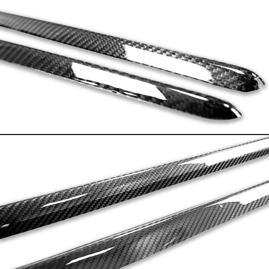 メルセデスベンツ用 Aクラス W176 A45 AMG用 ドライカーボン サイドスカート カバー パネル 左右セット 2013-2018の画像