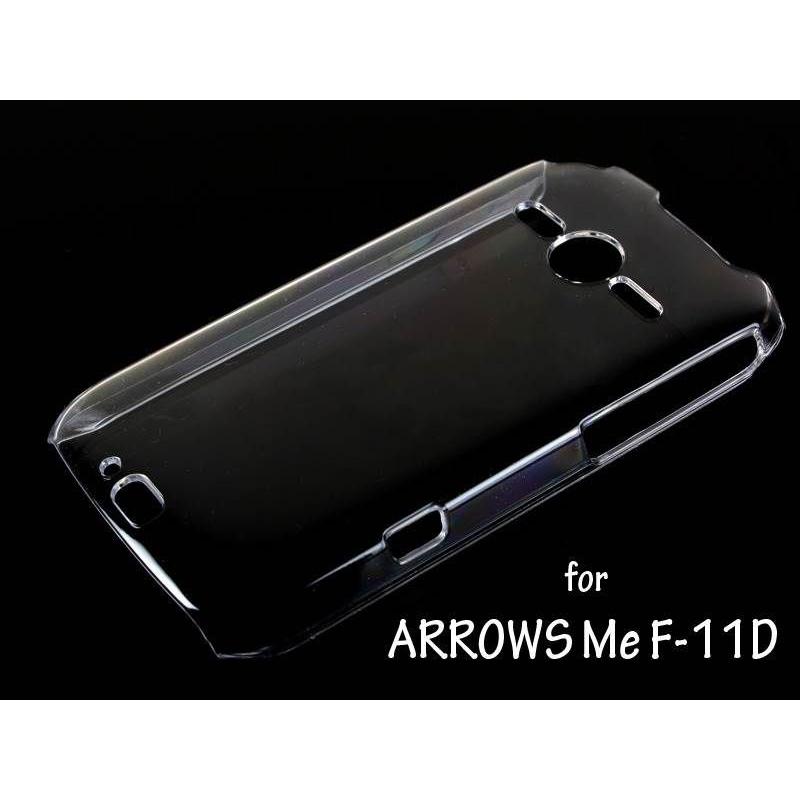 ARROWS Me F-11D専用透明クリスタルクリアハードケース デコ電にも｜piii｜02