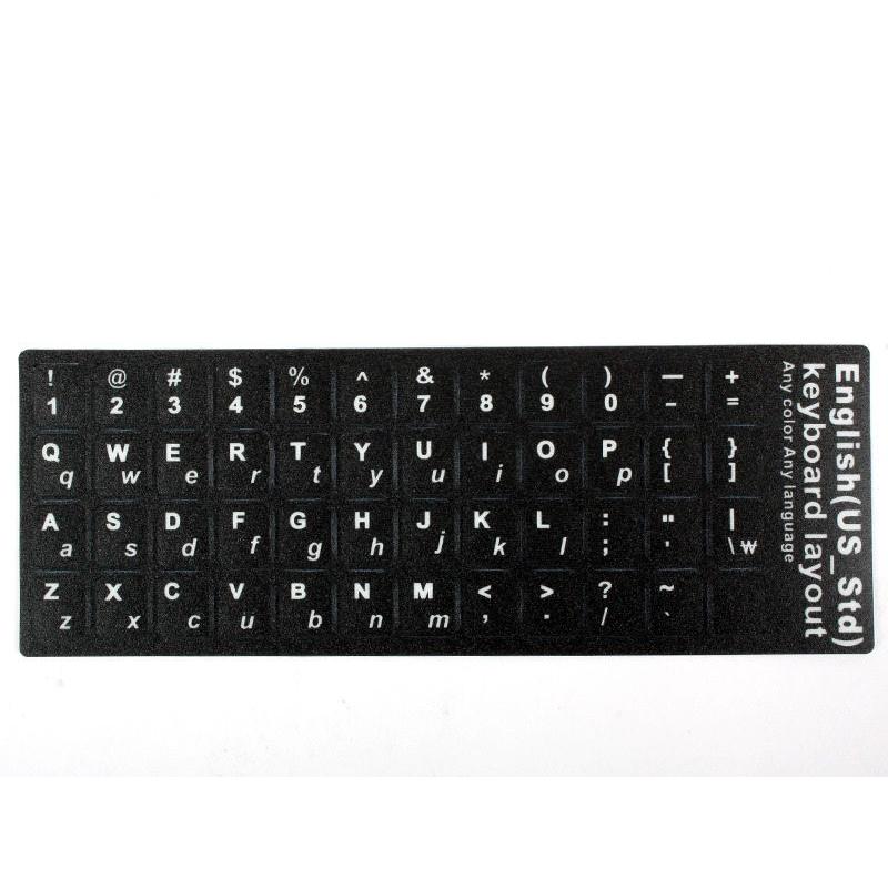 英語 大文字小文字 キーボードシール ラベル マット ブラック白文字 Za Piいい 通販 Yahoo ショッピング