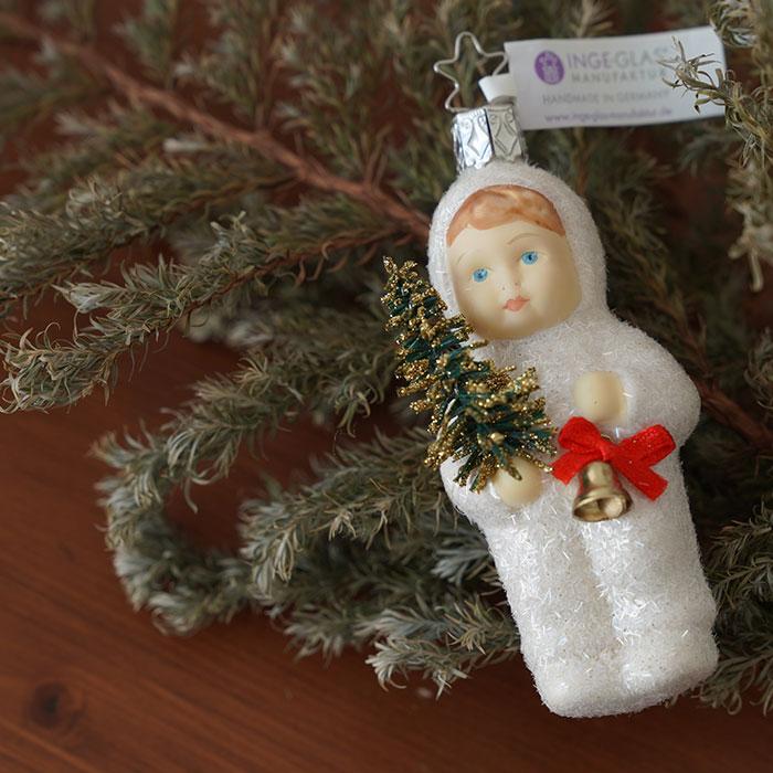 クリスマスツリー 飾り オーナメント INGE-GLAS MANUFAKTUR 雪のこども