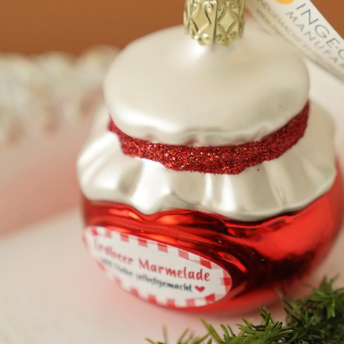 ソビエト　クリスマスオーナメント　苺の女の子　ガラスオーナメント クリスマスツリー 飾り オーナメント 北欧 INGE-GLAS MANUFAKTUR