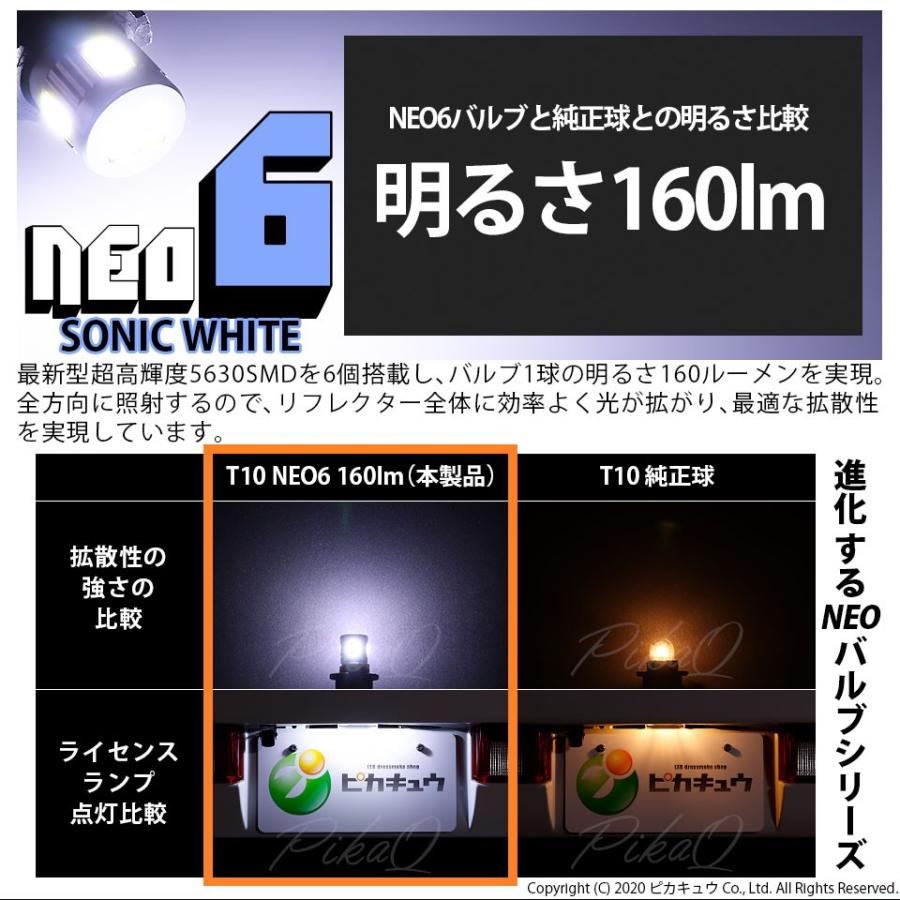 新登場 新型 爆光 高性能 高耐久 T10 LED ポジション ナンバー灯 06