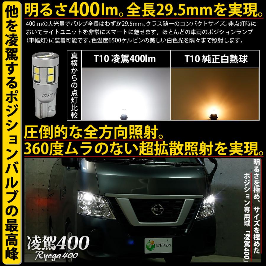 ポジション T10 爆光 凌駕 400lm ハイスペック ポジションランプ用 Led バルブ ホワイト 6500k 1セット2個入り 11 H 19 11 H 19 0 カーled専門店 ピカキュウヤフー店 通販 Yahoo ショッピング