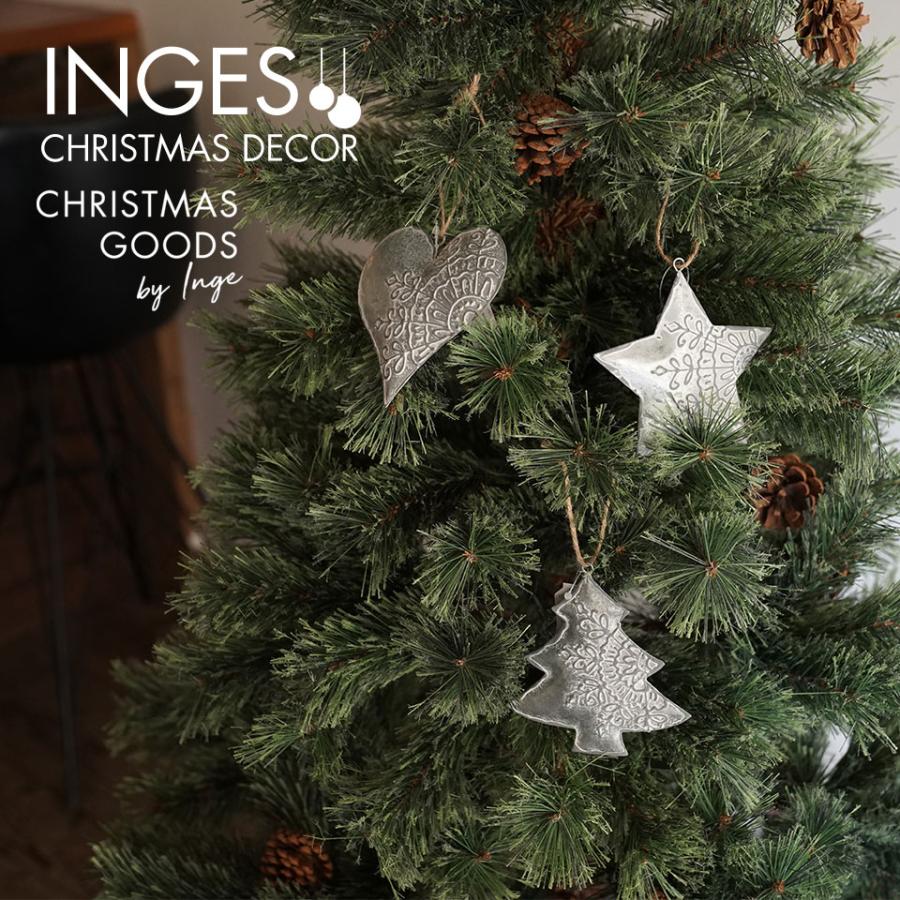 クリスマスツリー オーナメント INGE-GLAS GOODS メタルオーナメント