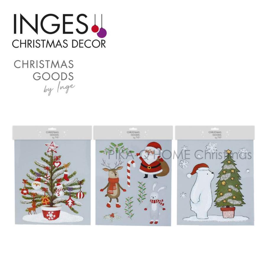 クリスマスツリー オーナメント INGE-GLAS GOODS ウインドウステッカー