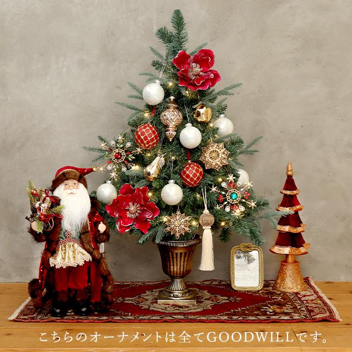 クリスマスツリー 飾り オーナメント ベルギー GOODWILL グッドウィル ベルベットとゴールドのクリスマスツリー 45.5cm (S30314)_5
