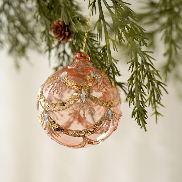 クリスマス ツリー 飾り オーナメント 北欧 SHISHI ガラスボール 