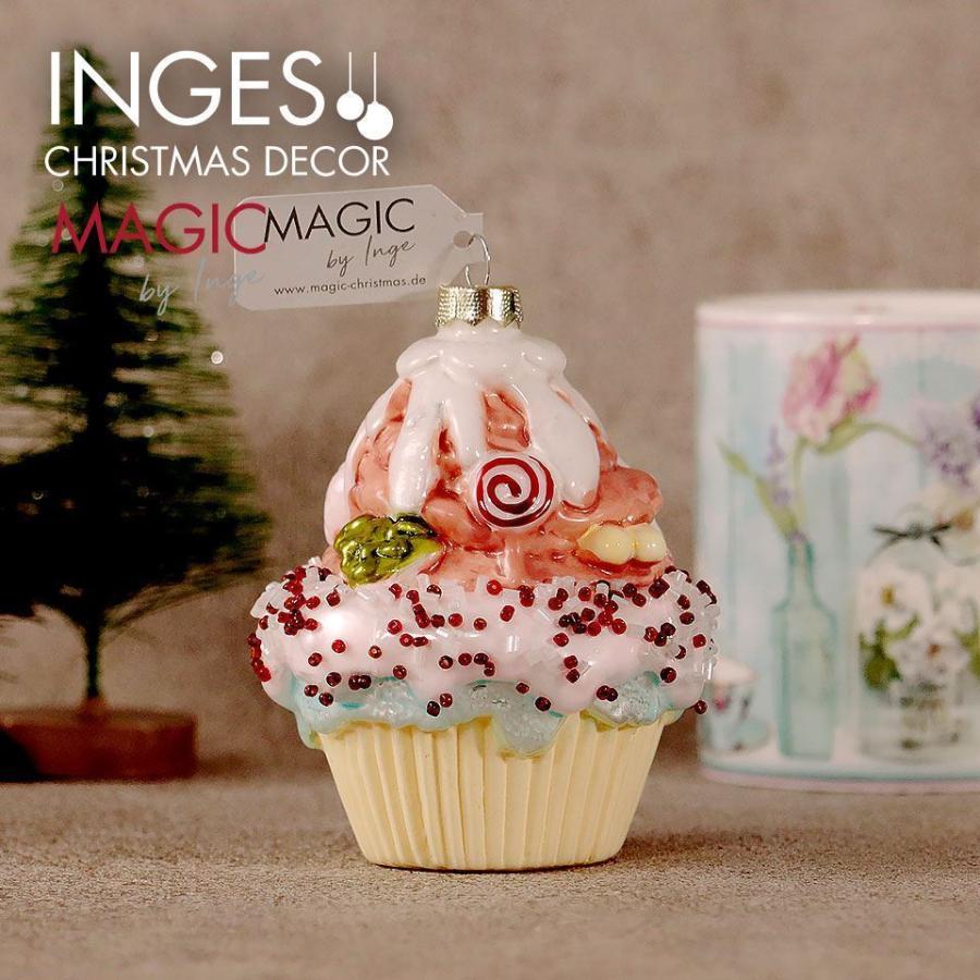 E カップケーキ ガラス製オーナメント クリスマスオーナメント Cupcake With Crumbles Glass ドイツ直輸入 インゲ グラス社製 281 0 カーled専門店 ピカキュウヤフー店 通販 Yahoo ショッピング