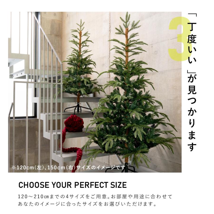 クリスマスツリー 210cm ヌードツリー の木 北欧 シンプル おしゃれ