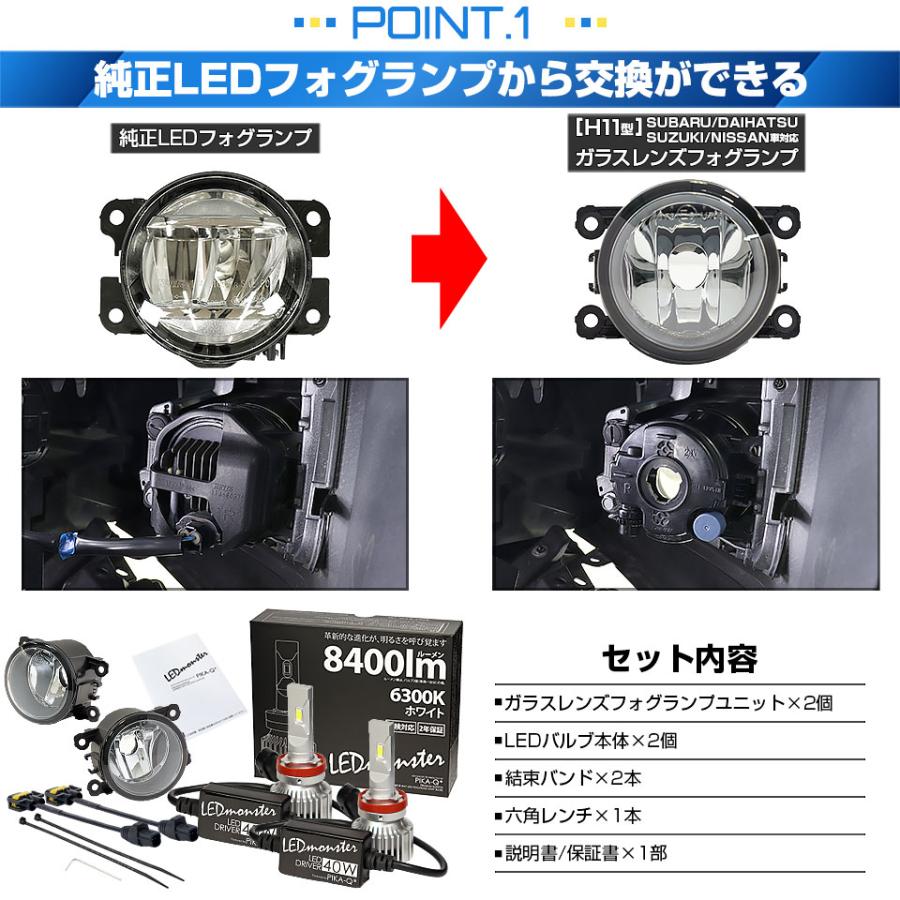 ピカキュウ スズキ スペーシアギア (MK53S) 対応 H11 バルブ LED