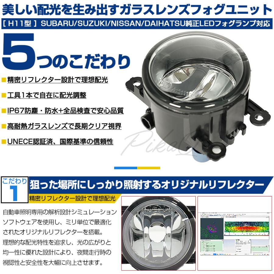 ピカキュウ スズキ スペーシアギア (MK53S) 対応 H11 バルブ LED