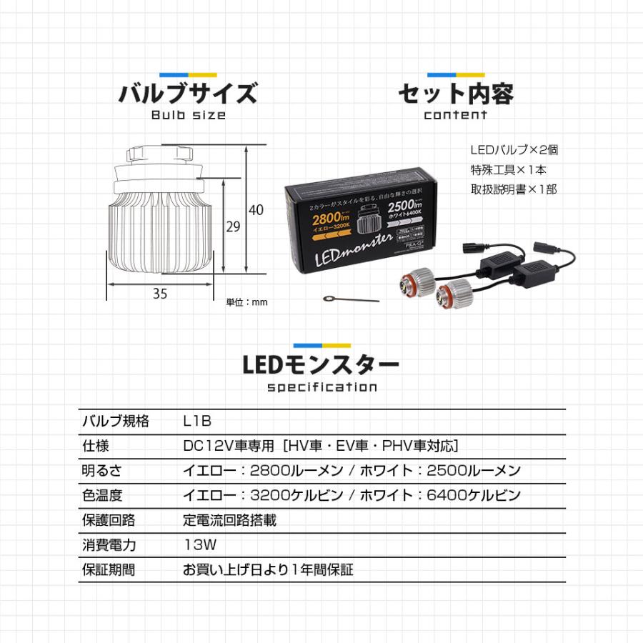 ピカキュウ スズキ スイフト (ZCEDS) 対応 フォグランプ L1B LED
