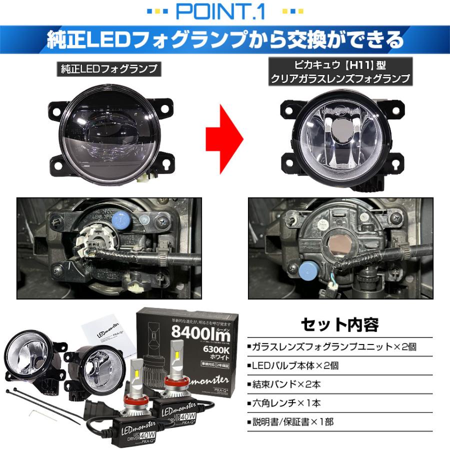 ピカキュウ ホンダ WR-V (DG5) 対応 バルブ LED MONSTER L8400 H11