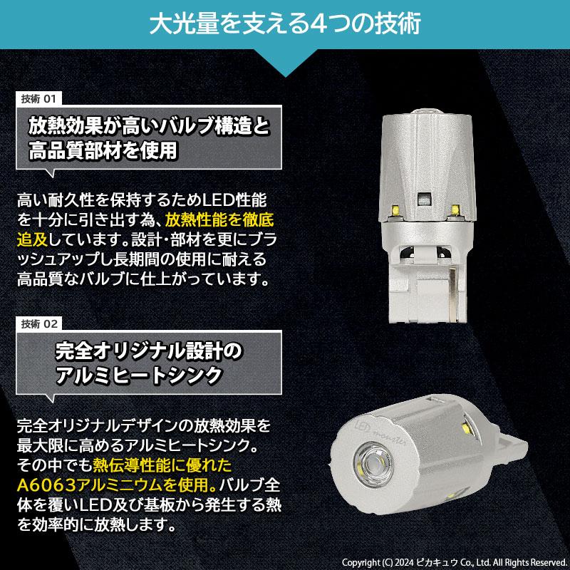 T20S バックランプ led スズキ ジムニー (JB64W) 対応 LED MONSTER 600lm ウェッジシングル T20シングル W21W 無極性 ホワイト 6500K 2個 5-D-5｜pika-q｜13