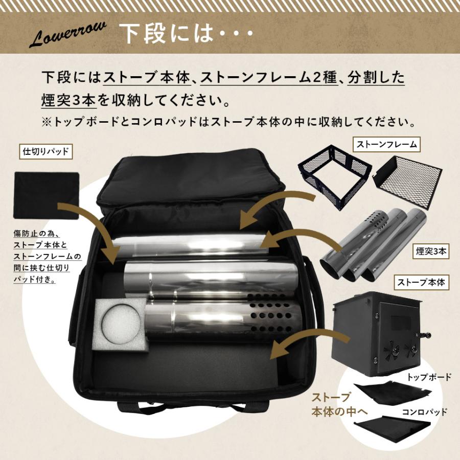 kajaani専用 サウナストーブ収納バッグ サウナテント サウナストーブ 専用 収納ボックス ロウリュ|pika-q|13
