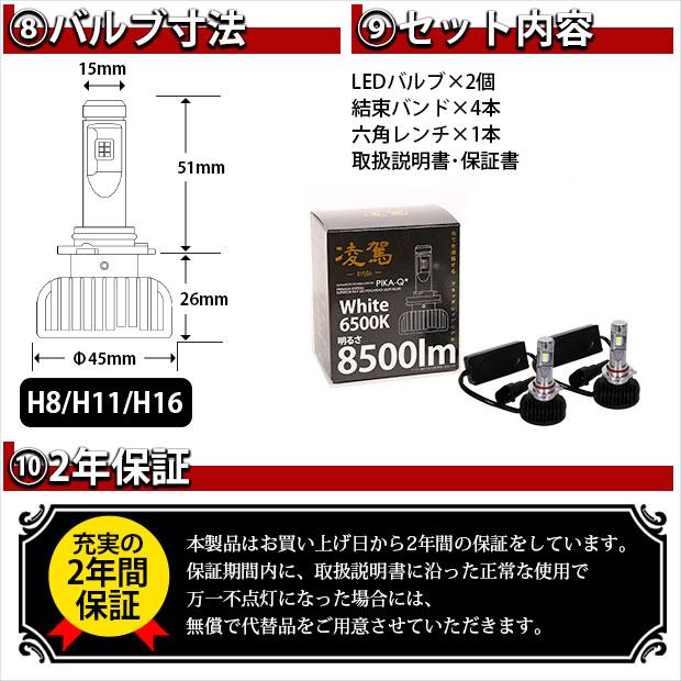 ピカキュウ トヨタ ヴォクシー (80系 前期) 対応 HB3 LED ハイビーム