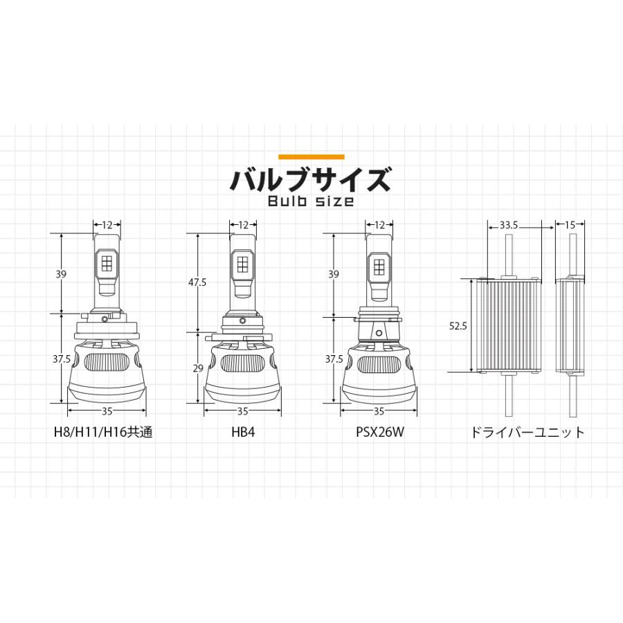 フォグランプ led LED MONSTER L10600 フォグランプキット 10600lm イエロー 黄 2900K H8/H11/H16共通 HB4 PSX26W