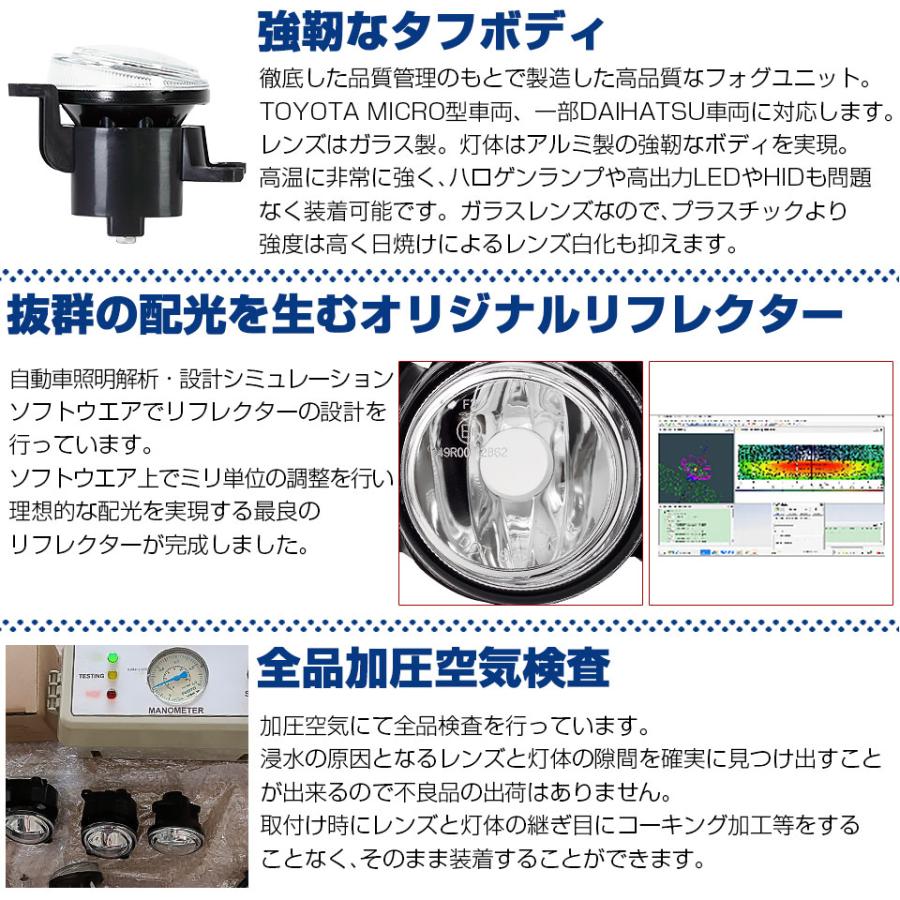ダイハツ アトレー (S700V/S710V) MICRO 対応 H11 バルブ LED MONSTER L8400 ガラスレンズ フォグランプキット フォグユニット 8400lm 黄色 44-B-6_4