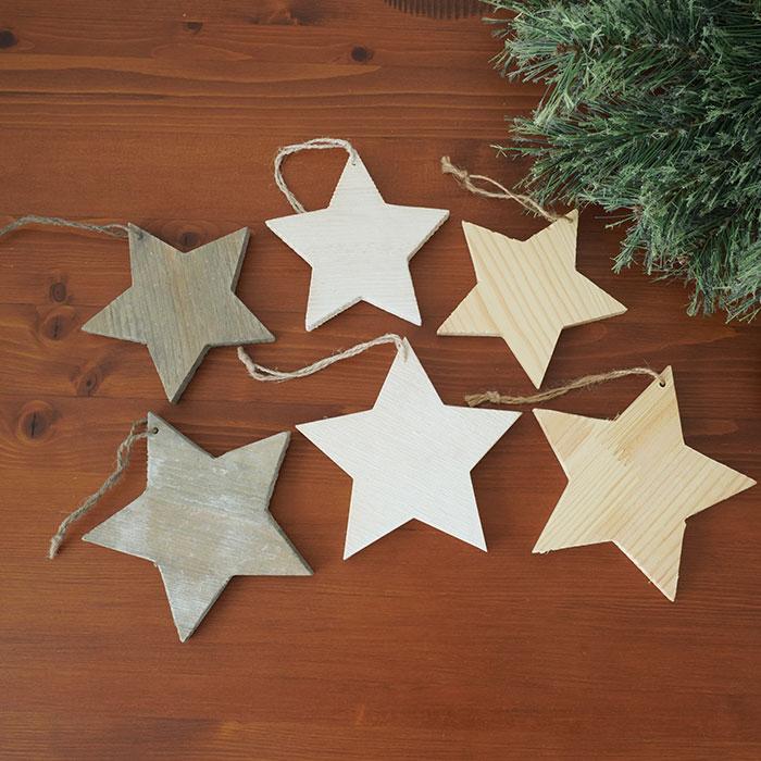クリスマスツリー 飾り オーナメント スター (星) (大) 12cm×1.2cm