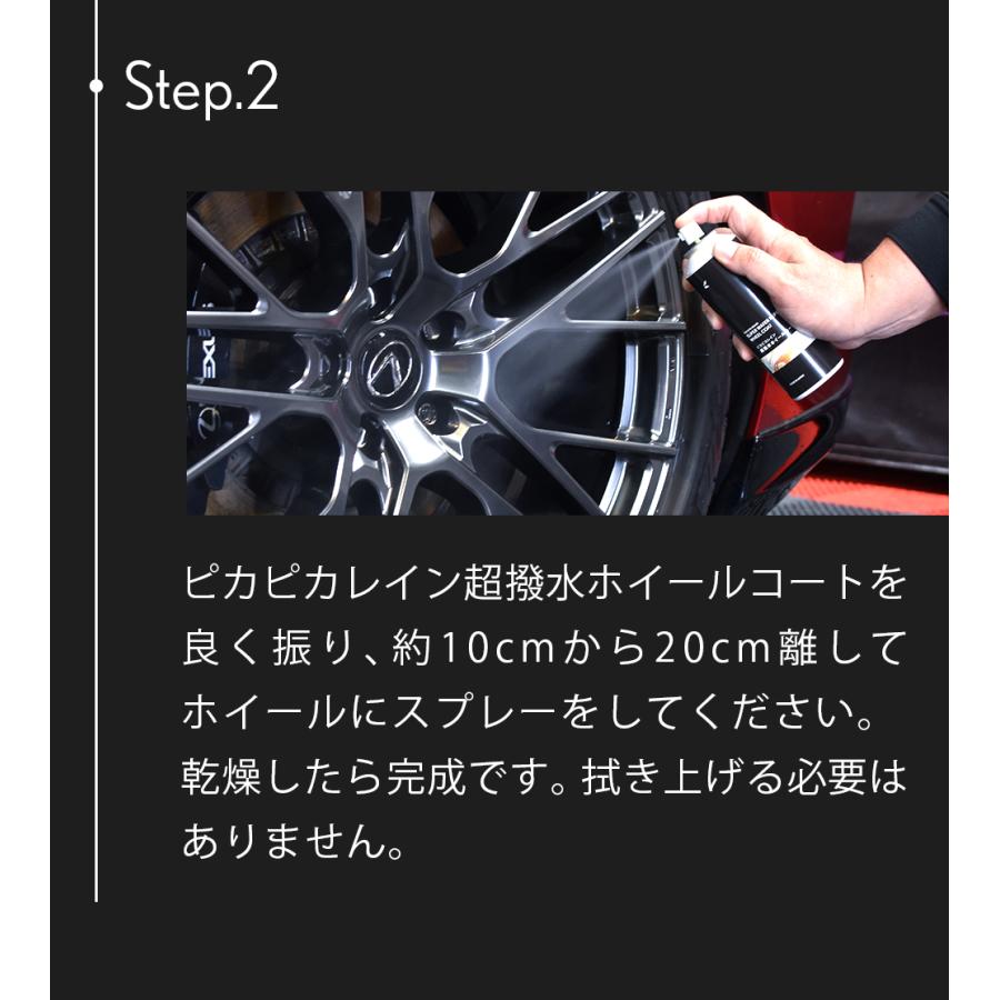 車 超撥水ホイールコーティング ピカピカレイン ホイールコーティング剤  ブレーキダスト【送料無料】 [TOP-WH-SP] |  | 07