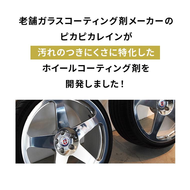 車 ホイールコーティング ピカピカレイン 撥水 ホイールコーティング剤 ホイールコート ホイールコート剤【メール便可】[TOP-WHEEL] | ピカピカレイン | 03