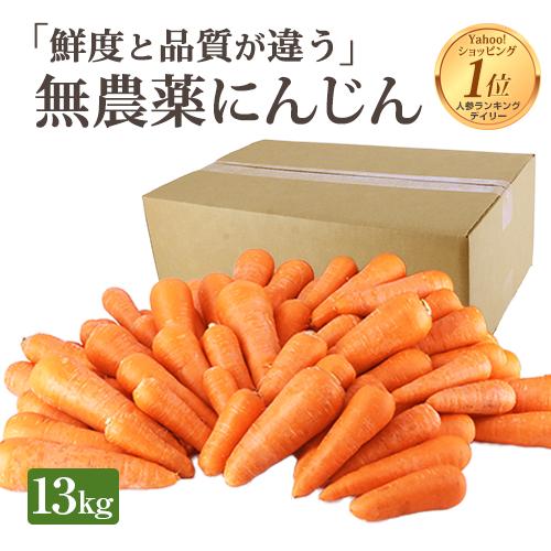 オーガニック にんじん 人参 無農薬にんじん 13kg (クール便) 訳あり