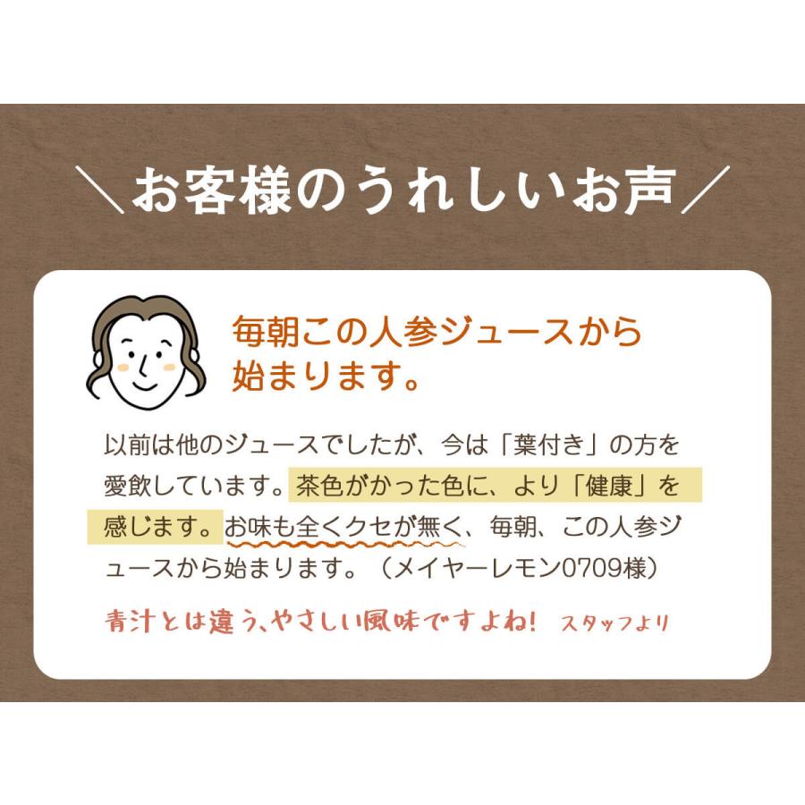 人参ジュース 無添加 無農薬人参 葉っぱ付き丸ごと にんじんジュース 4箱 100ml×120P 冷凍 ストレート 野菜ジュース_12