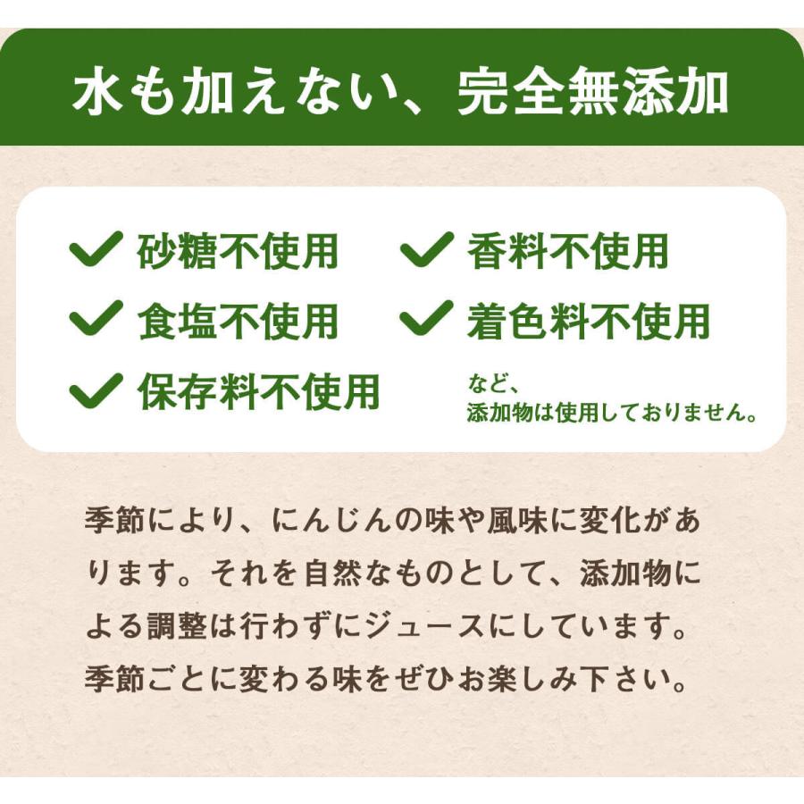 人参ジュース 無添加 無農薬人参 葉っぱ付き丸ごと にんじんジュース 4箱 100ml×120P 冷凍 ストレート 野菜ジュース_14