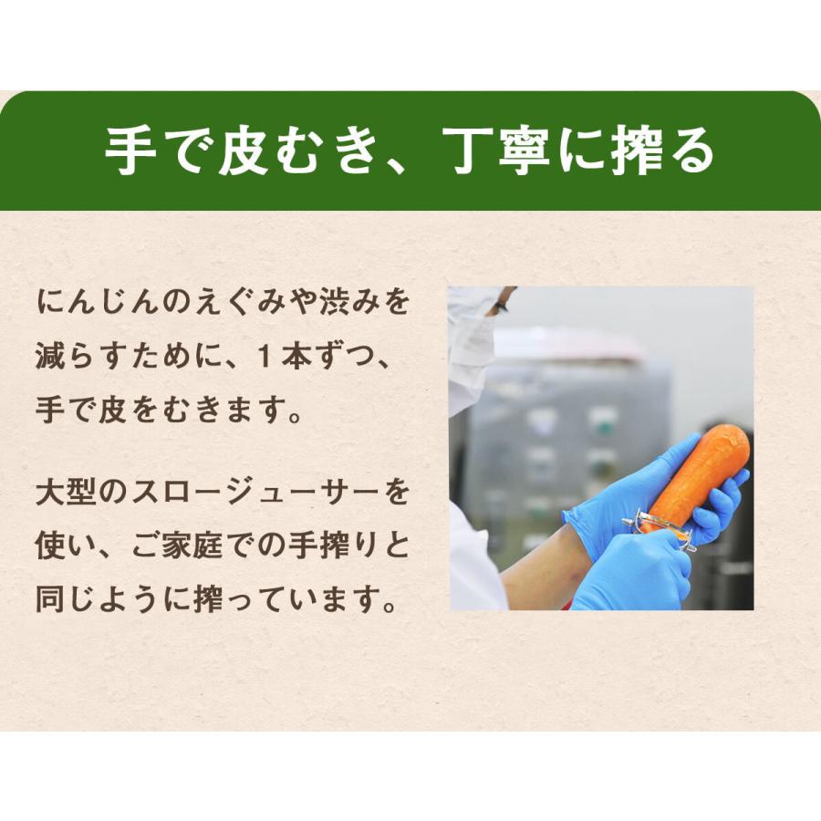 人参ジュース 無添加 無農薬人参 葉っぱ付き丸ごと にんじんジュース 4箱 100ml×120P 冷凍 ストレート 野菜ジュース_16