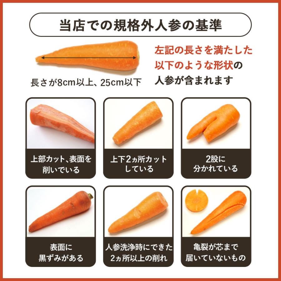 オーガニック にんじん 人参 無農薬人参 8kg 訳あり (常温便) 無農薬