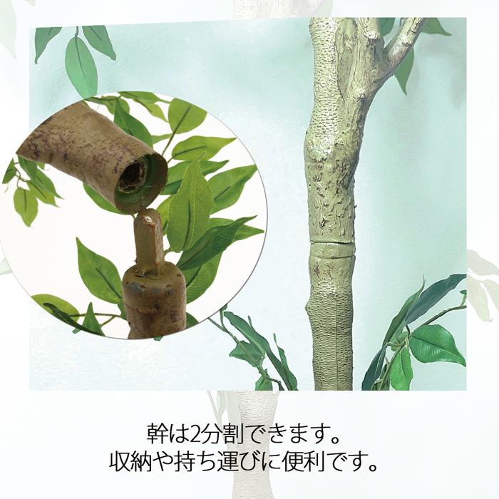 人工観葉植物 高さ160cm フィカス 大型 フェイクツリー フェイクグリーン 観葉植物 造花 インテリア リアル おしゃれ 樹 木 室内 持ち運び お祝いの画像